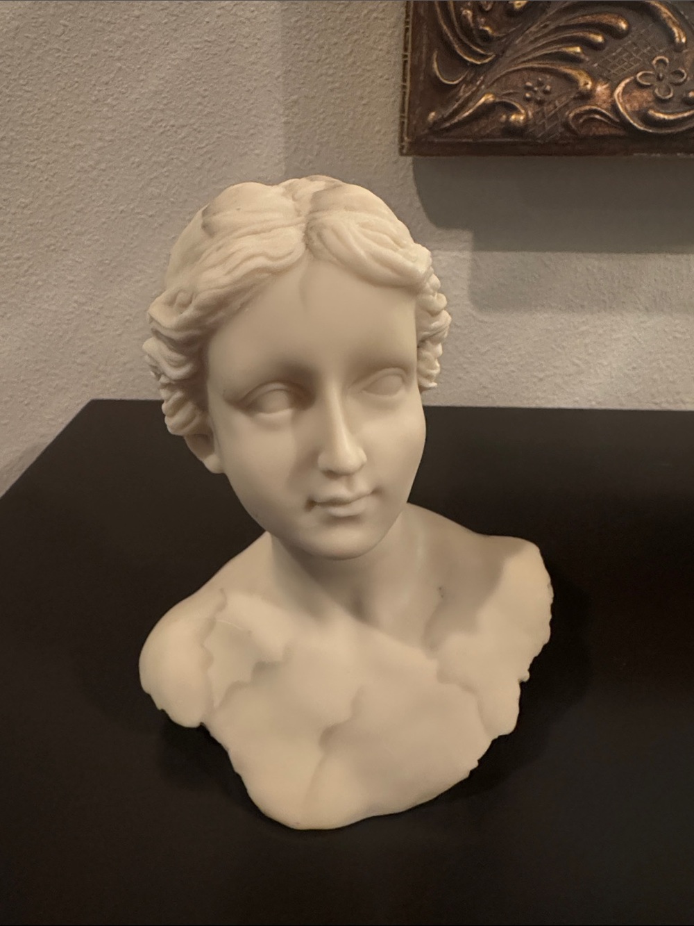 Ivory Classical Bust Sculpture - Home Art Accent
